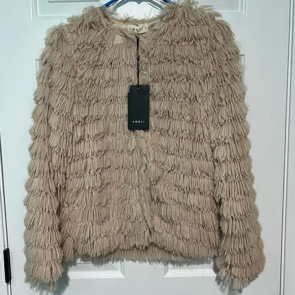 Amplify Faux fur jacket medium